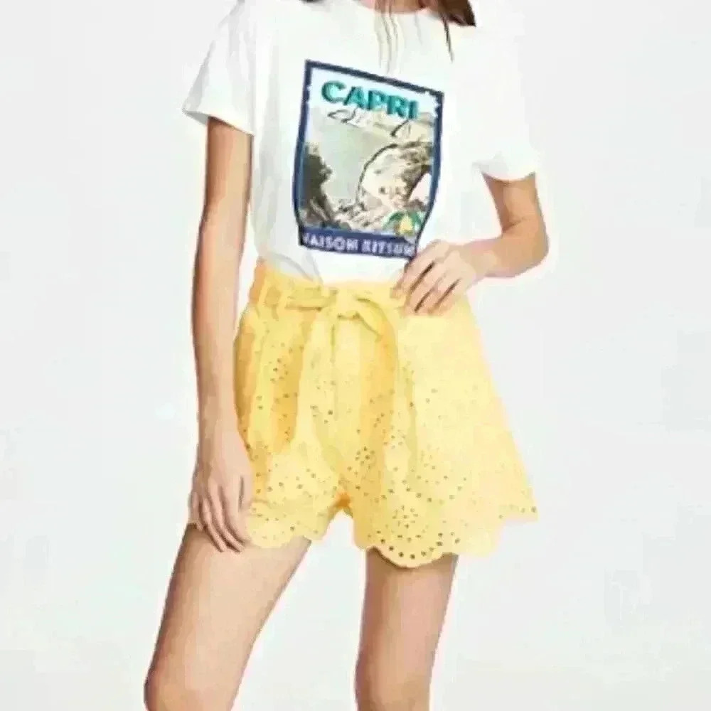 7fam Eyelet Short in Dandelion Size XS
